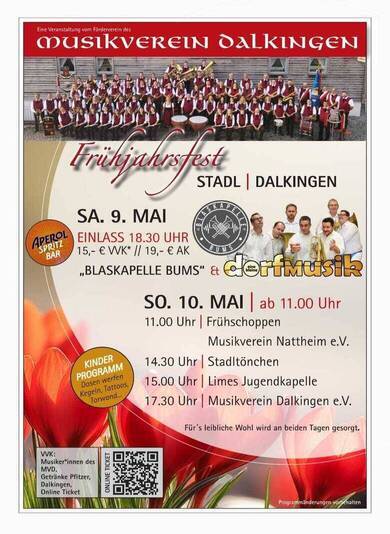 "eine kleine dorfMusik" tritt in Dalkingen auf