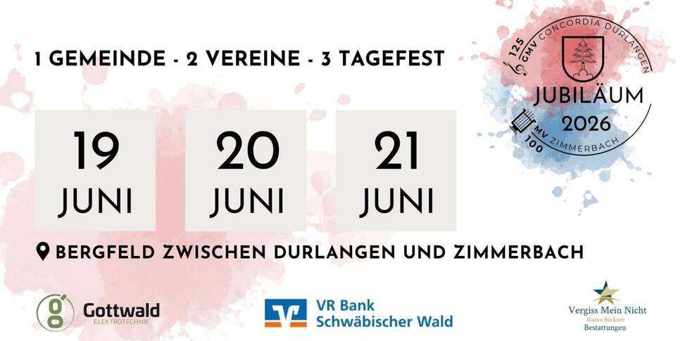 großes gemeinsames Jubiläumsfest 