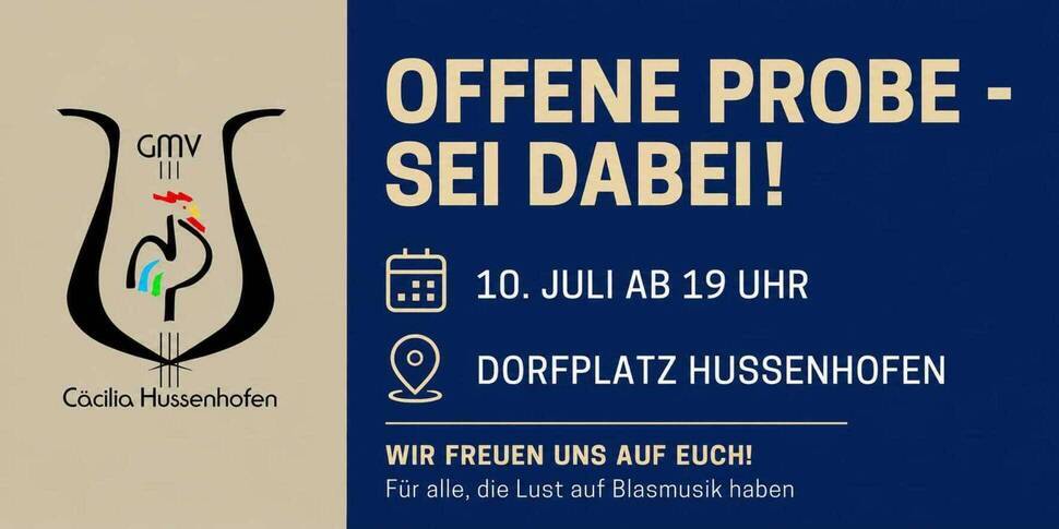 Offene Probe - GMV "Cäcilia" Hussenhofen